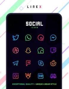 Screenshot LineX Icon Pack Mod APK