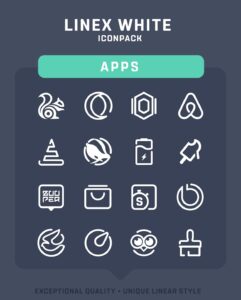 Screenshot LineX White Icon Pack Mod APK