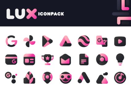 Screenshot LuX Pink IconPack Mod APK