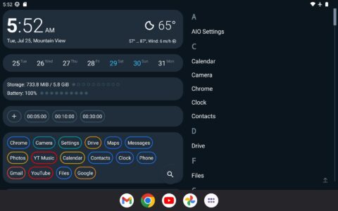 Screenshot AIO Launcher Mod APK