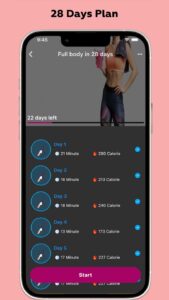 Screenshot Women Workout - Female Fitness Mod APK