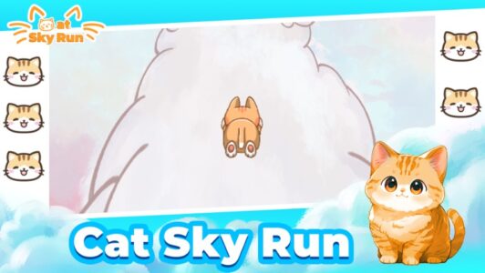 Screenshot Cat Sky Run Mod APK