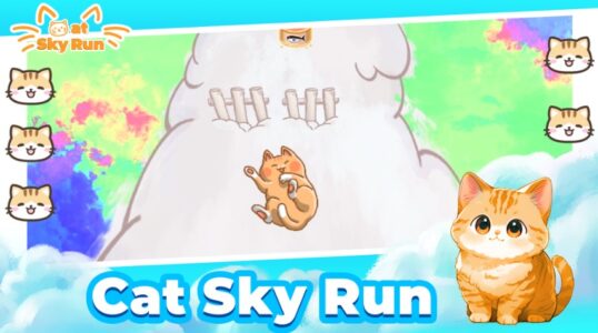 Screenshot Cat Sky Run Mod APK