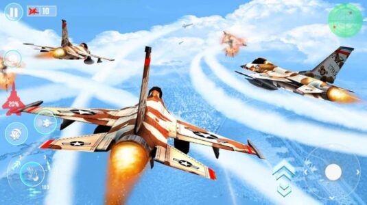 Screenshot Fighter Jet War Plane Games Mod APK