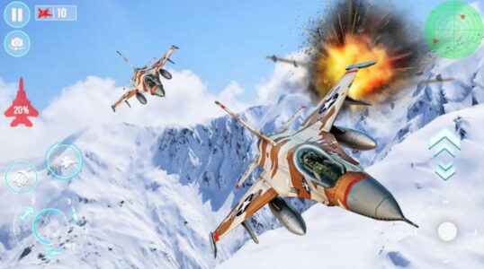 Screenshot Fighter Jet War Plane Games Mod APK