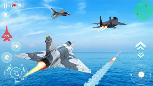 Screenshot Fighter Jet War Plane Games Mod APK