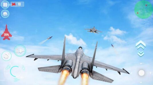 Screenshot Fighter Jet War Plane Games Mod APK