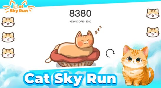 Screenshot Cat Sky Run Mod APK