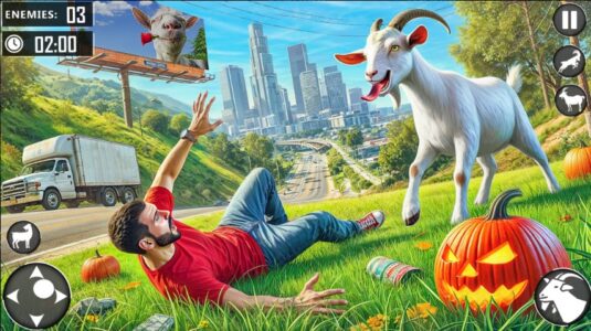 Screenshot Angry Goat Fun City Adventure Mod APK