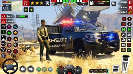 Screenshot Police Games: Cop Car Chase 3D Mod APK