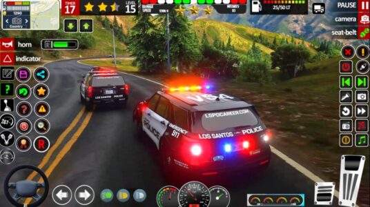 Screenshot Police Games: Cop Car Chase 3D Mod APK