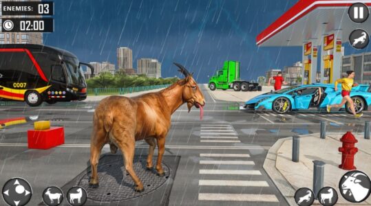 Screenshot Angry Goat Fun City Adventure Mod APK