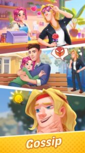 Screenshot Gossip Street: Merge & Story Mod APK