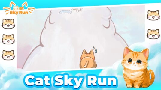 Screenshot Cat Sky Run Mod APK