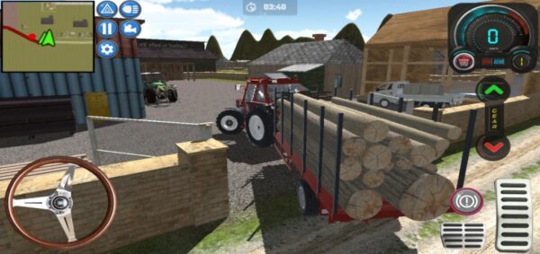 Screenshot Tractor Forest Farm Simulator Mod APK