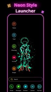 Screenshot Neon Launcher Mod APK