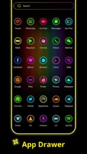 Screenshot Neon Launcher Mod APK