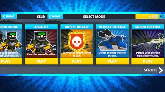 Screenshot Cube Wars Battle Survival Mod APK