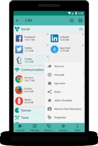 Screenshot Glextor App Folder Organizer Mod APK