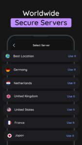 Screenshot Guardilla VPN Mod APK