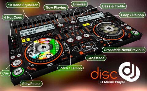 Screenshot DiscDj 3D Music Player - 3D Dj Mod APK