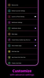Screenshot Neon Launcher Mod APK