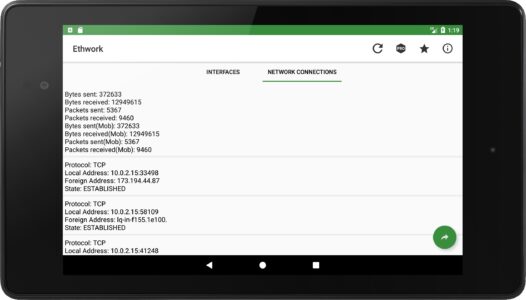 Screenshot Ethwork: Netstat GUI Mod APK