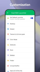 Screenshot Cool S24 Launcher Galaxy OneUI Mod APK