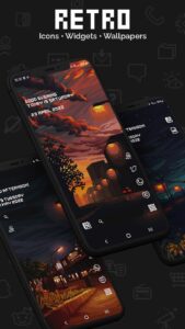 Screenshot Retro Mode - Icon Pack (Light) Mod APK