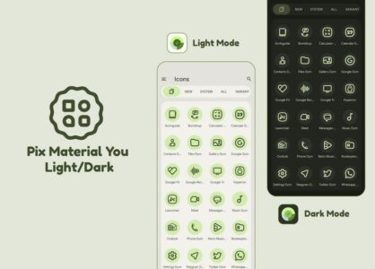 Screenshot Pix Material You Light & Dark Mod APK