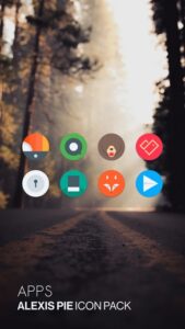 Screenshot Alexis Pie: Minimal Icon Pack Mod APK