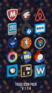 Screenshot Tigad Pro Icon Pack Mod APK