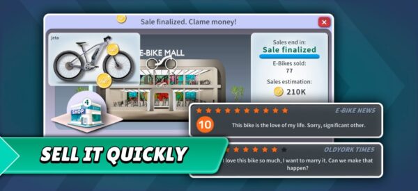 Screenshot E-Bike Racing Tycoon Simulator Mod APK