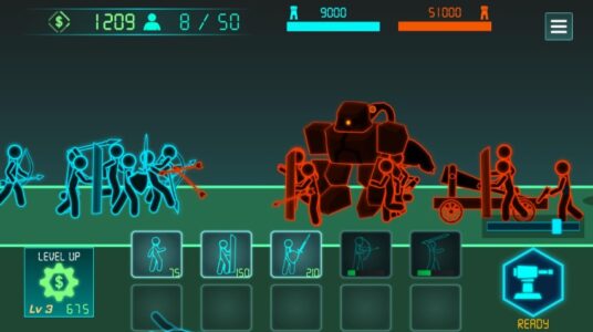 Screenshot Stickman War Tower Defense Mod APK