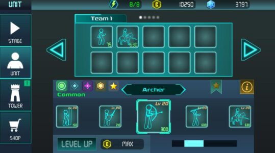 Screenshot Stickman War Tower Defense Mod APK