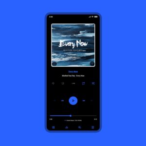 Screenshot Luminous Black - Poweramp Skin Mod APK