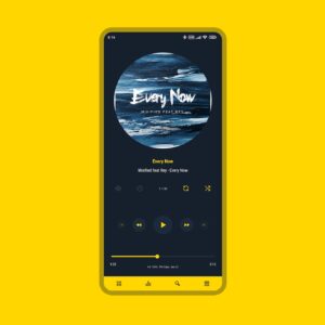Screenshot Luminous Black - Poweramp Skin Mod APK