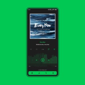 Screenshot Luminous Black - Poweramp Skin Mod APK