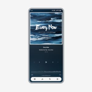 Screenshot Luminous Black - Poweramp Skin Mod APK