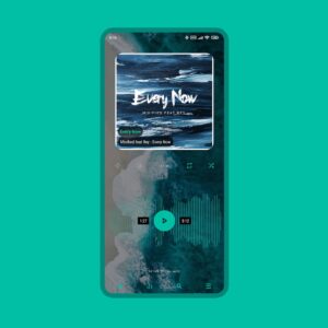 Screenshot Luminous Black - Poweramp Skin Mod APK