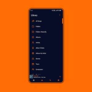 Screenshot Luminous Black - Poweramp Skin Mod APK