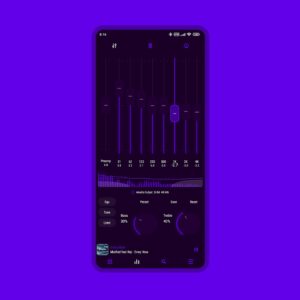 Screenshot Luminous Black - Poweramp Skin Mod APK