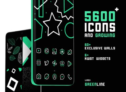Screenshot GreenLine Icon Pack : LineX Mod APK