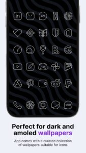 Screenshot Vera Outline White Icon Pack Mod APK