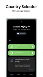 Screenshot Samsung Max VPN & Data Saver Mod APK