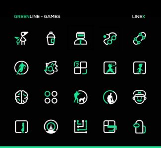 Screenshot GreenLine Icon Pack : LineX Mod APK