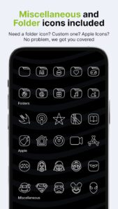 Screenshot Vera Outline White Icon Pack Mod APK