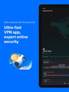 Screenshot Bitdefender VPN: Fast & Secure Mod APK
