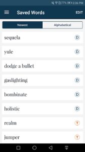 Screenshot Dictionary Merriam-Webster Mod APK