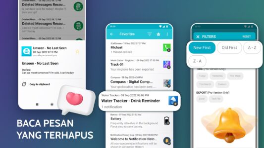 Screenshot Notification History Log Mod APK